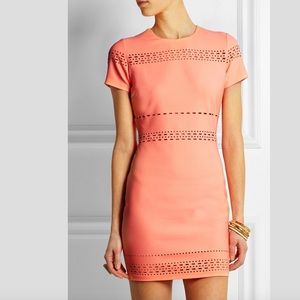 Elizabeth and James Ari Peach Laser Cut Dress